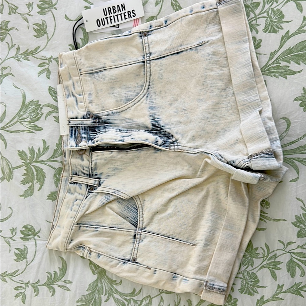 BDG High-Rise Roll Hem Denim Shorts